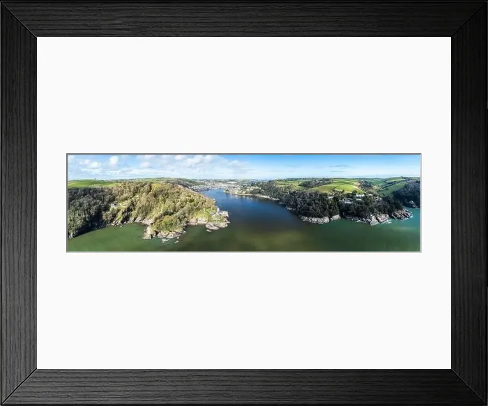 Framed Print : Panorama of Dartmouth Castle and Kingswear Castle over River Dart from a drone, Dartmouth, Kingswear, Devon, England Framed Print : Panorama of Dartmouth Castle and Kingswear Castle over River Dart from a drone, Dartmouth, Kingswear, Devon, England