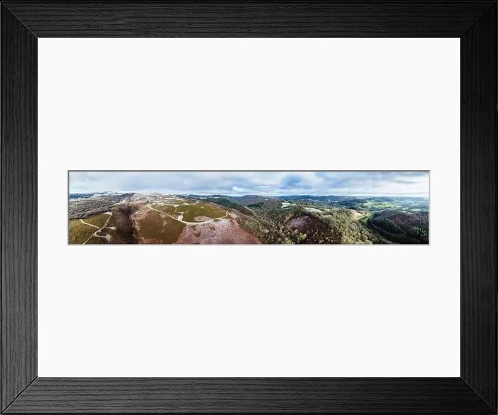 Framed Print : Winter panorama of Hills and valleys in Dartmoor Park Framed Print : Winter panorama of Hills and valleys in Dartmoor Park