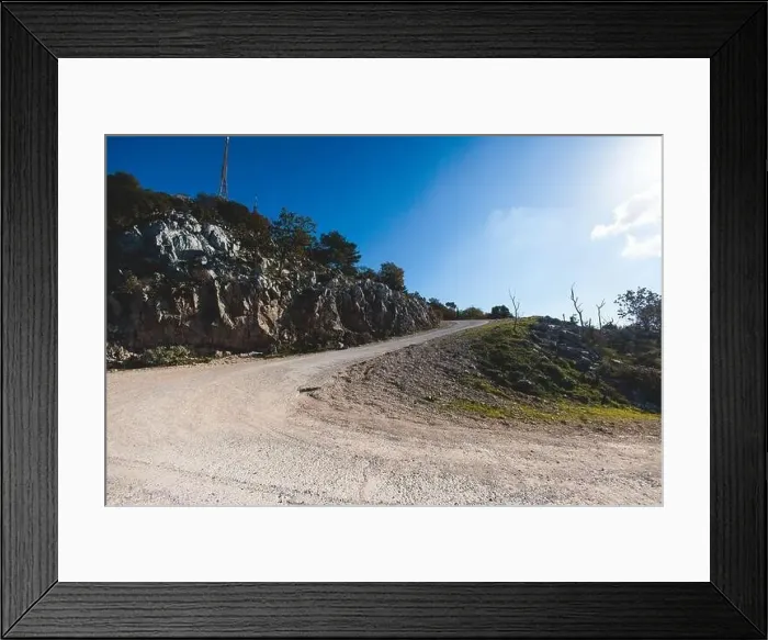 Framed Print : Mount Pantokrator vibrant landscape summit Framed Print : Mount Pantokrator vibrant landscape summit