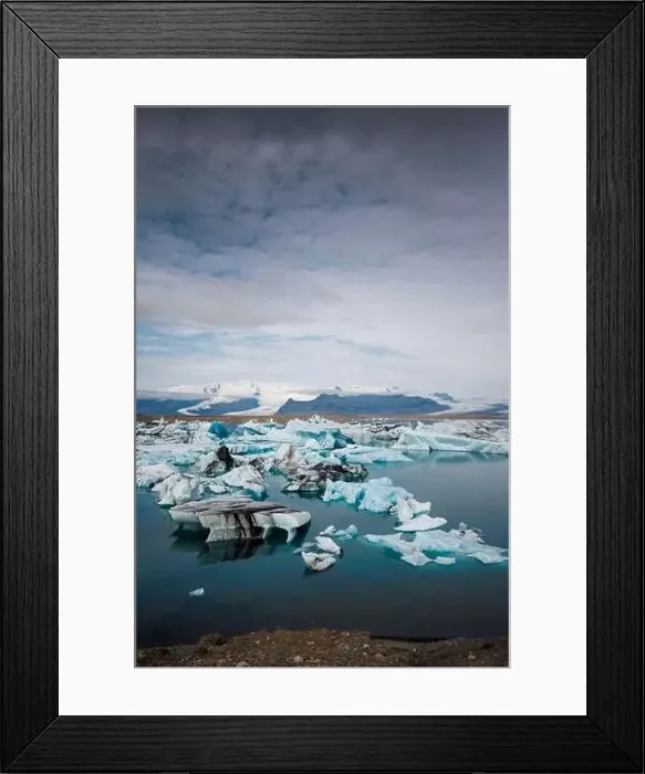 Framed Print : Amazing landscape of Jokulsarlon, the world's most famous glacier lagoon, aerial shot. Travel and adventure concepts Framed Print : Amazing landscape of Jokulsarlon, the world's most famous glacier lagoon, aerial shot. Travel and adventure concepts