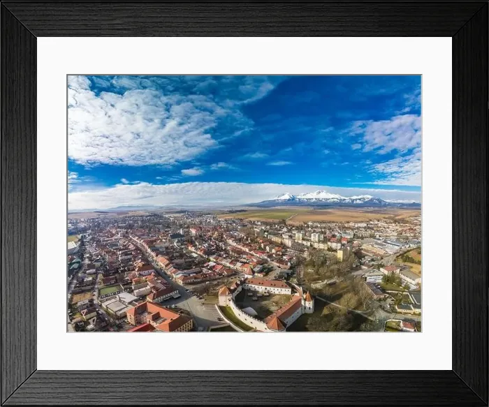 Framed Print : The town of Kezmarok with views of High Tatras, Slovakia Framed Print : The town of Kezmarok with views of High Tatras, Slovakia