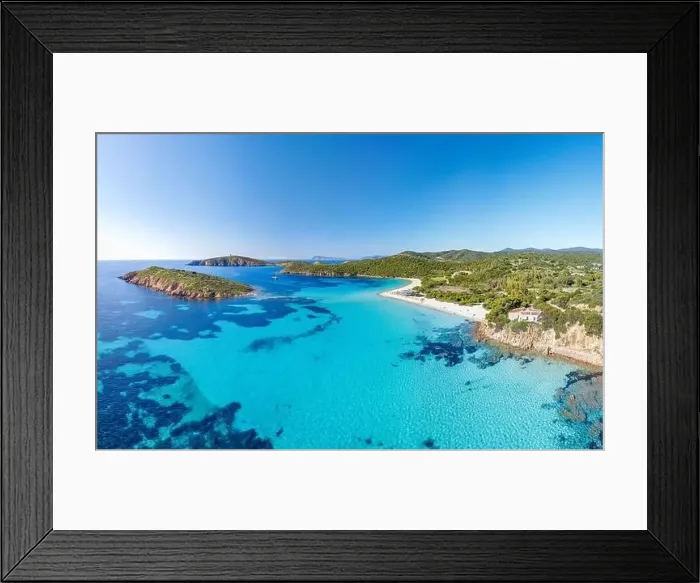 Framed Print : Sardinia, Tuerredda beach and island nea Teulada Framed Print : Sardinia, Tuerredda beach and island nea Teulada