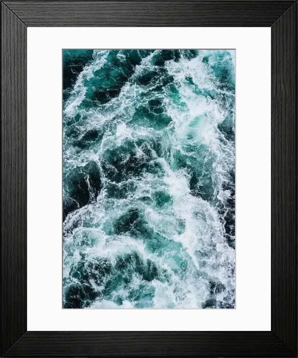 Framed Print : Top Down over sea waves - 4.jpg, Top Down over sea waves Framed Print : Top Down over sea waves - 4.jpg, Top Down over sea waves