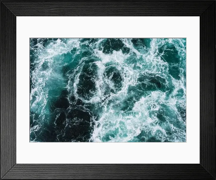Framed Print : Top Down over sea waves - 4.jpg, Top Down over sea waves Framed Print : Top Down over sea waves - 4.jpg, Top Down over sea waves