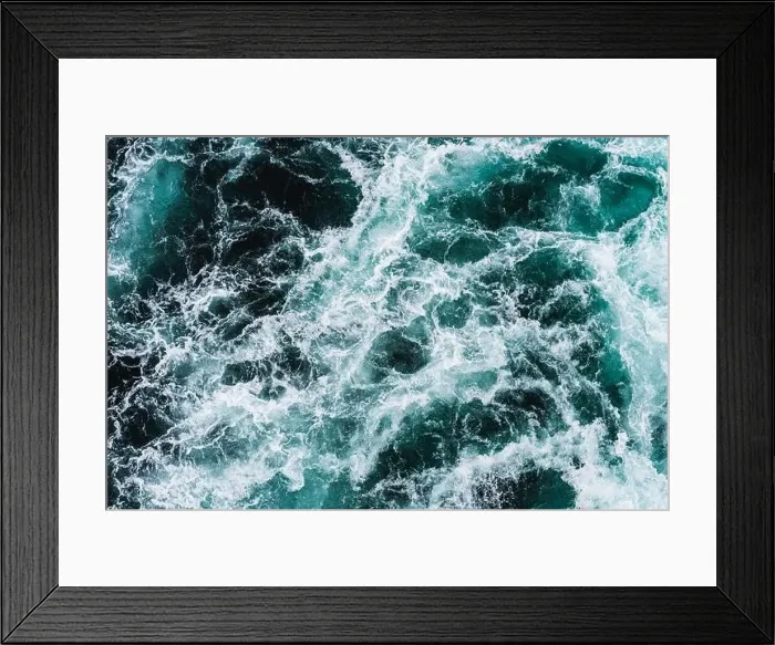 Framed Print : Top Down over sea waves - 4.jpg, Top Down over sea waves Framed Print : Top Down over sea waves - 4.jpg, Top Down over sea waves