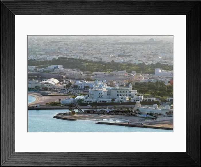 Framed Print : Aerial view of The Chedi Katara Hotel and Resort Doha Qatar Framed Print : Aerial view of The Chedi Katara Hotel and Resort Doha Qatar