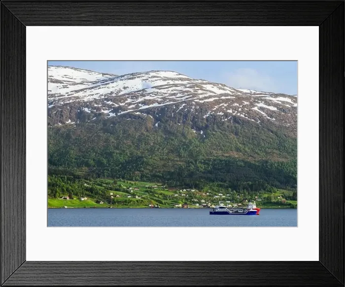 Framed Print : Mountains and Fiord over Norwegian Village, Olden, Innvikfjorden, Norway, Europe Framed Print : Mountains and Fiord over Norwegian Village, Olden, Innvikfjorden, Norway, Europe