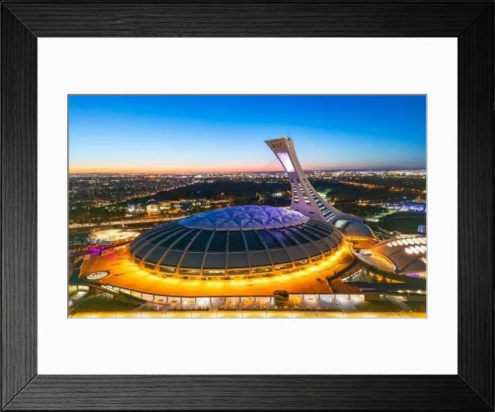 Framed Print : Blue hour in city of Montreal, Canada Framed Print : Blue hour in city of Montreal, Canada