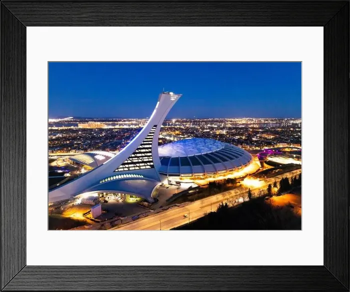 Framed Print : Blue hour in city of Montreal, Canada Framed Print : Blue hour in city of Montreal, Canada