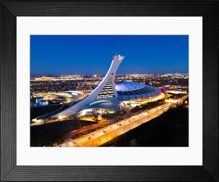 Framed Print : Blue hour in city of Montreal, Canada Framed Print : Blue hour in city of Montreal, Canada