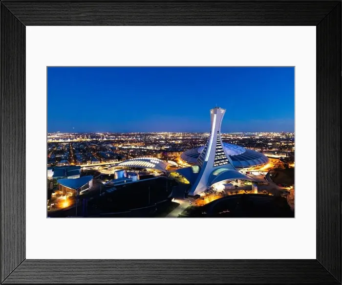 Framed Print : Blue hour in city of Montreal, Canada Framed Print : Blue hour in city of Montreal, Canada