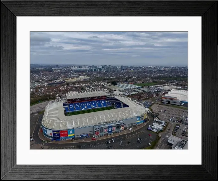 Framed Print : Cardiff, UK. 21st March 2024. Aerial view of The Cardiff City Stadium in Cardiff on 21st March 2024 Framed Print : Cardiff, UK. 21st March 2024. Aerial view of The Cardiff City Stadium in Cardiff on 21st March 2024