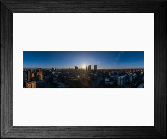 Framed Print : Aerial drone shot across Manchester shot from the west looking east at Deansgate Square, Manchester, UK Framed Print : Aerial drone shot across Manchester shot from the west looking east at Deansgate Square, Manchester, UK
