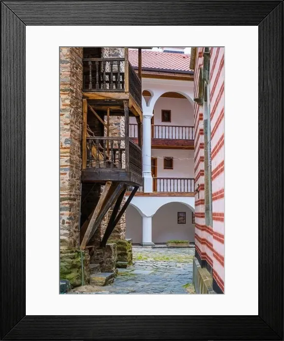 Framed Print : Monastery of Saint Ivan (John) of Rila (Rila Monastery), Bulgaria Framed Print : Monastery of Saint Ivan (John) of Rila (Rila Monastery), Bulgaria