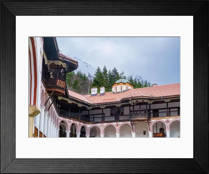 Framed Print : Monastery of Saint Ivan (John) of Rila (Rila Monastery), Bulgaria Framed Print : Monastery of Saint Ivan (John) of Rila (Rila Monastery), Bulgaria
