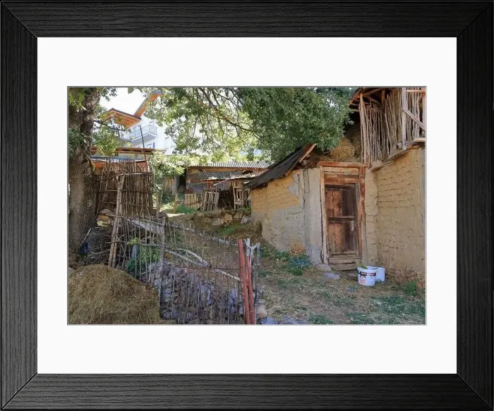 Framed Print : Small village Elshani in North Macedonia at the Lake Ohrid Framed Print : Small village Elshani in North Macedonia at the Lake Ohrid