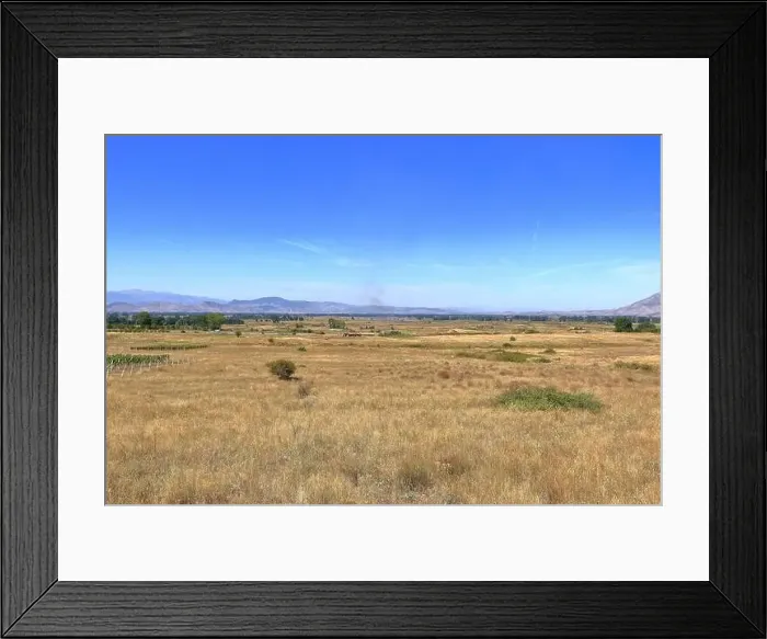 Framed Print : the mountain landscape near Prespa National Park in Albania Framed Print : the mountain landscape near Prespa National Park in Albania
