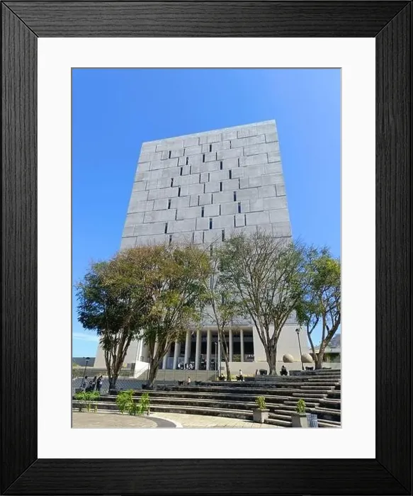 Framed Print : March 15 2023 - San Jose, Costa Rica in Central America: View of the outside of Plaza de la Democracia Framed Print : March 15 2023 - San Jose, Costa Rica in Central America: View of the outside of Plaza de la Democracia
