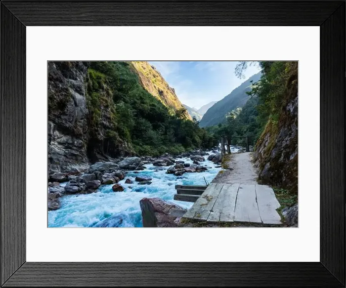 Framed Print : Tamor River on route to Kanchenjunga Base Camp Trek, Nepal Framed Print : Tamor River on route to Kanchenjunga Base Camp Trek, Nepal