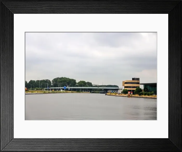 Framed Print : Amaliabrug bridge at Waddinxveen over the Gouwe canal to support the N451 regional road in the Netherlands Framed Print : Amaliabrug bridge at Waddinxveen over the Gouwe canal to support the N451 regional road in the Netherlands