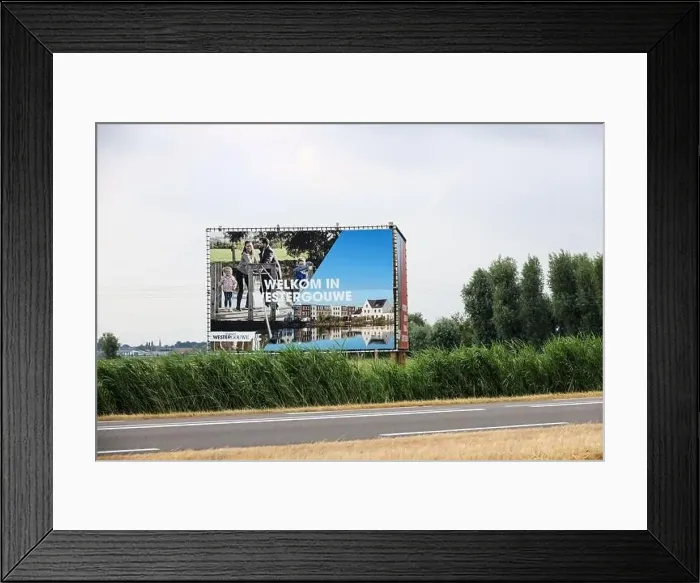 Framed Print : Signs Welkom in Westergouda a new residential district in the western part of Gouda in the Netherlands Framed Print : Signs Welkom in Westergouda a new residential district in the western part of Gouda in the Netherlands