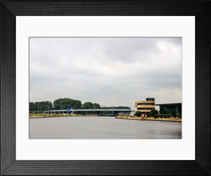 Framed Print : Amaliabrug bridge at Waddinxveen over the Gouwe canal to support the N451 regional road in the Netherlands Framed Print : Amaliabrug bridge at Waddinxveen over the Gouwe canal to support the N451 regional road in the Netherlands