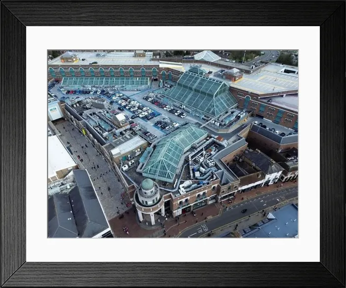 Framed Print : Atria Shopping Centre Aerial view Framed Print : Atria Shopping Centre Aerial view