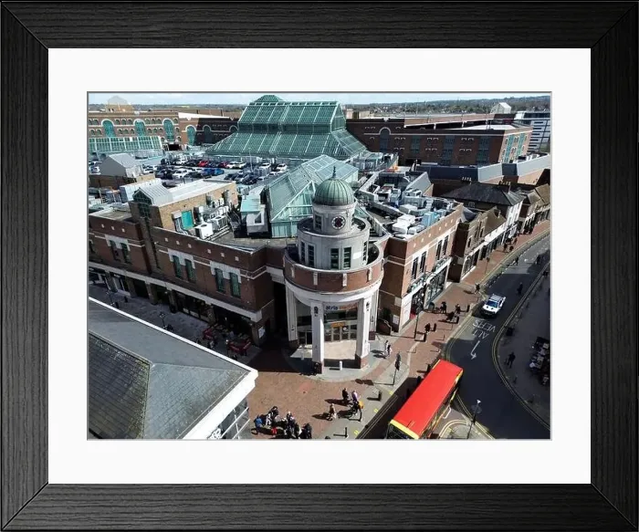 Framed Print : Atria Shopping Centre Aerial view Framed Print : Atria Shopping Centre Aerial view