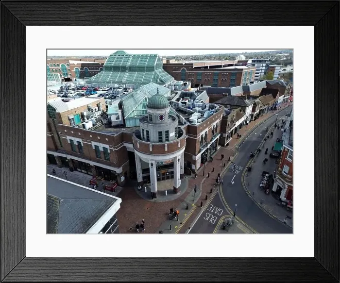 Framed Print : Atria Shopping Centre aerial view Framed Print : Atria Shopping Centre aerial view