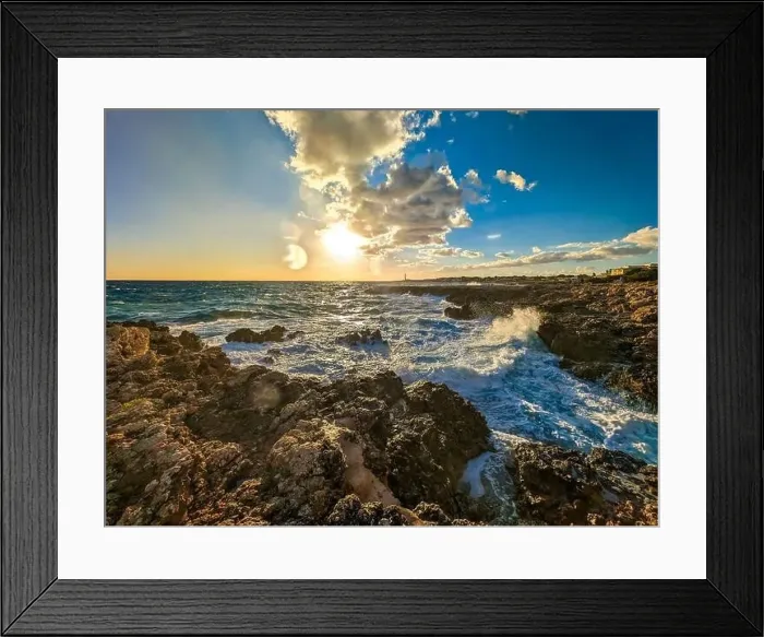 Framed Print : Aerial drone view of the harbor, housing and the beach of Cala en Bosc on the Spanish island of Menorca Framed Print : Aerial drone view of the harbor, housing and the beach of Cala en Bosc on the Spanish island of Menorca
