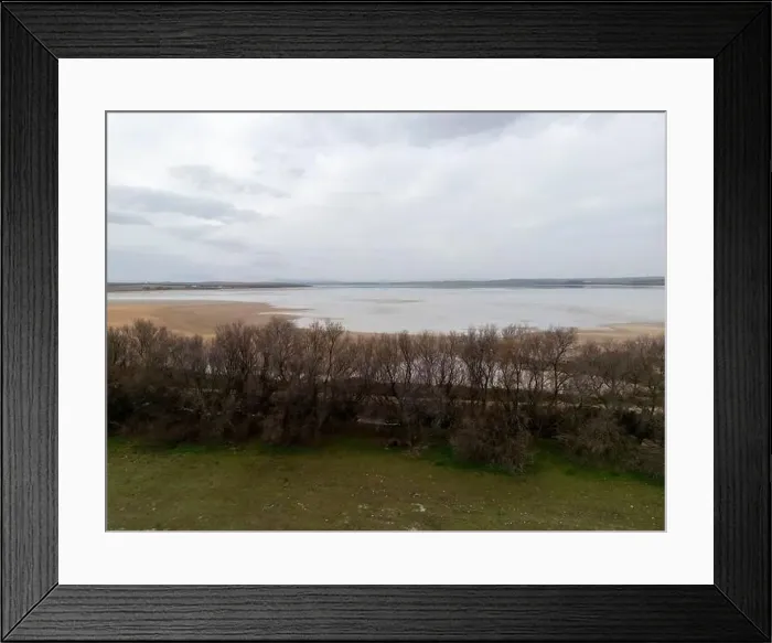 Framed Print : landscape of the stone fountain lagoon on a rainy, grey day, Andalusia Framed Print : landscape of the stone fountain lagoon on a rainy, grey day, Andalusia