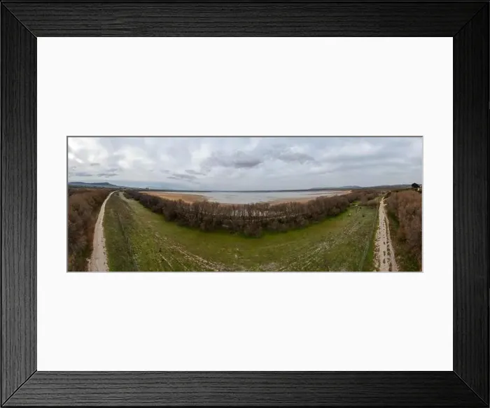 Framed Print : landscape of the stone fountain lagoon on a rainy, grey day, Andalusia Framed Print : landscape of the stone fountain lagoon on a rainy, grey day, Andalusia