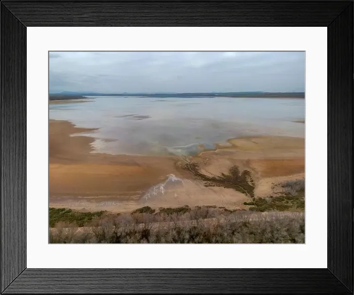 Framed Print : landscape of the stone fountain lagoon on a rainy, grey day, Andalusia Framed Print : landscape of the stone fountain lagoon on a rainy, grey day, Andalusia
