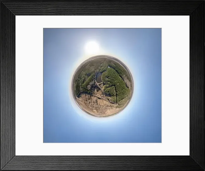Framed Print : Spring or autumn lake in forest Framed Print : Spring or autumn lake in forest