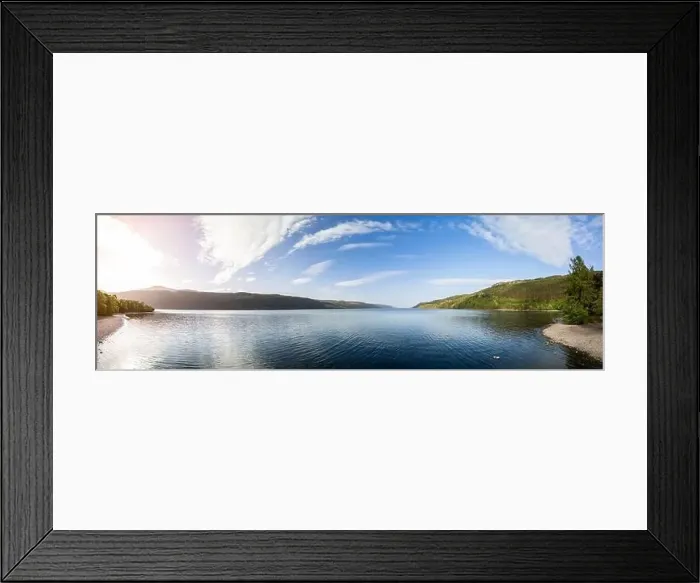 Framed Print : Panoramic drone shot of Loch Ness Framed Print : Panoramic drone shot of Loch Ness