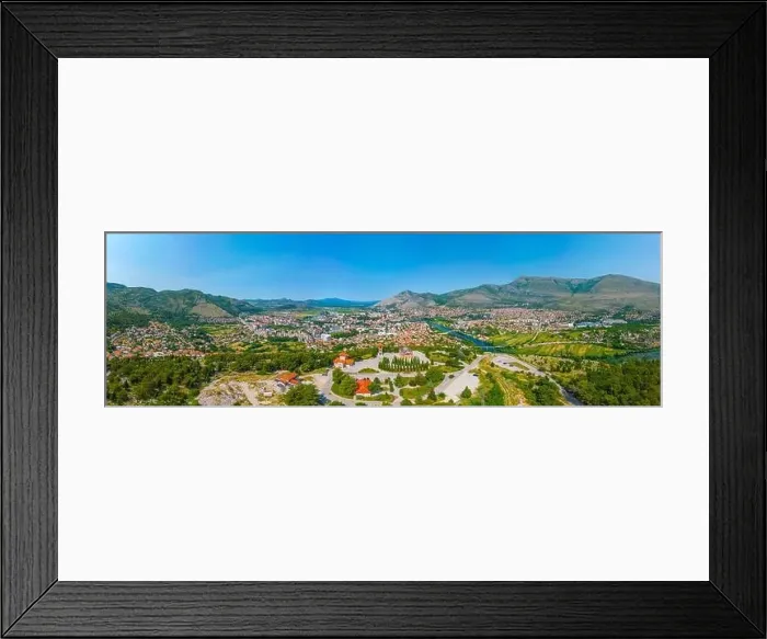 Framed Print : Panorama view of Bosnian town Trebinje and Hercegovacka Gracanica Temple Framed Print : Panorama view of Bosnian town Trebinje and Hercegovacka Gracanica Temple