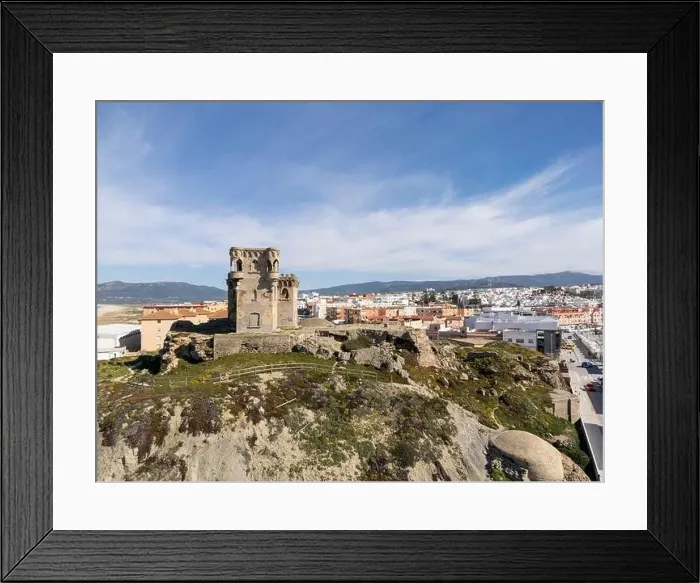 Framed Print : aerial view of the beautiful castle of Santa Catalina in the municipality of Tarifa, Andalusia Framed Print : aerial view of the beautiful castle of Santa Catalina in the municipality of Tarifa, Andalusia