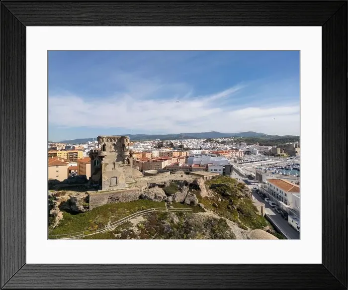 Framed Print : aerial view of the beautiful castle of Santa Catalina in the municipality of Tarifa, Andalusia Framed Print : aerial view of the beautiful castle of Santa Catalina in the municipality of Tarifa, Andalusia