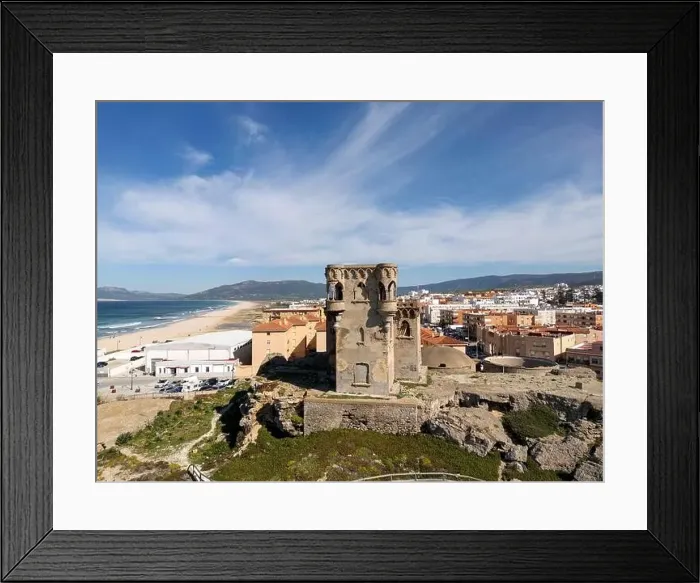 Framed Print : aerial view of the beautiful castle of Santa Catalina in the municipality of Tarifa, Andalusia Framed Print : aerial view of the beautiful castle of Santa Catalina in the municipality of Tarifa, Andalusia