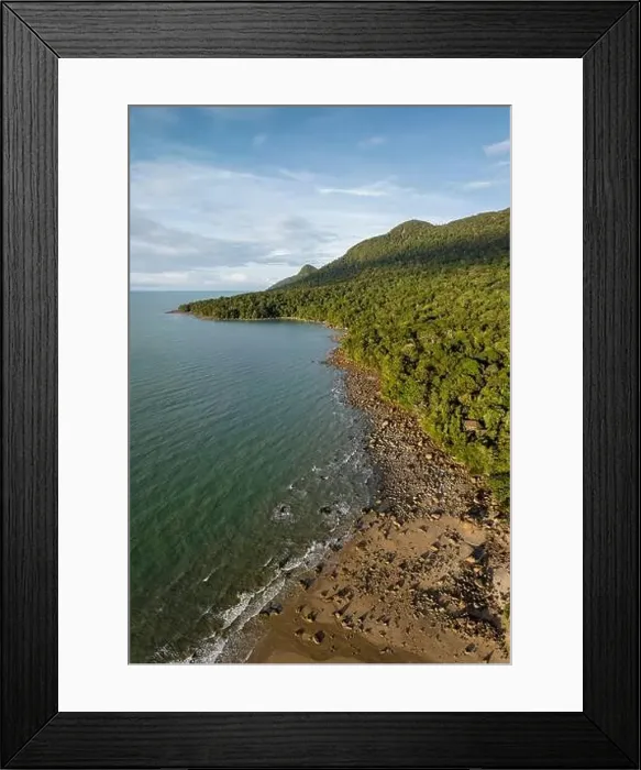 Framed Print : Aerial view of Santubong, Sarawak, Borneo, Malaysia, Asia Framed Print : Aerial view of Santubong, Sarawak, Borneo, Malaysia, Asia