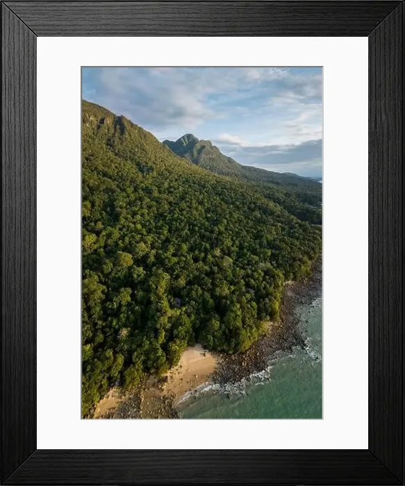 Framed Print : Aerial view of Santubong, Sarawak, Borneo, Malaysia, Asia Framed Print : Aerial view of Santubong, Sarawak, Borneo, Malaysia, Asia