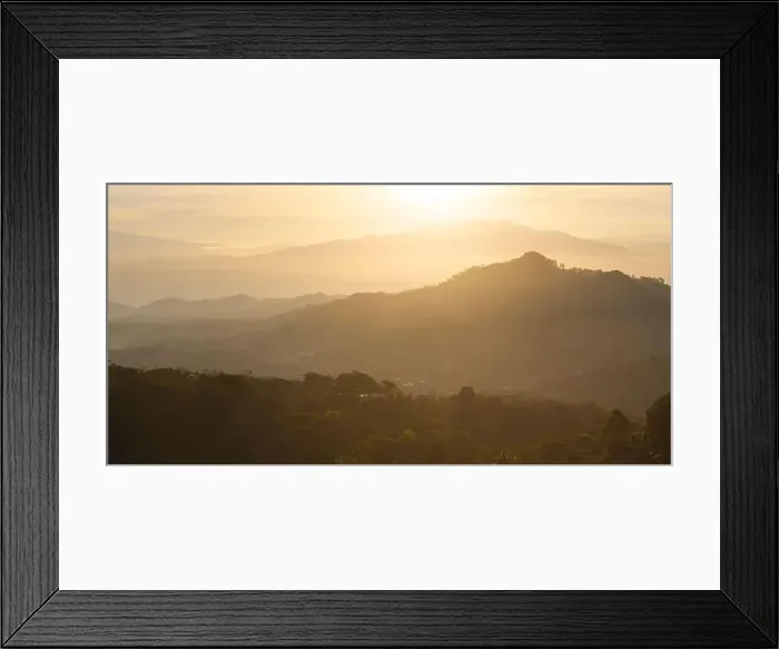 Framed Print : Aerial view of mountains near Atena at dawn, Alajuela Province, Costa Rica, Central America Framed Print : Aerial view of mountains near Atena at dawn, Alajuela Province, Costa Rica, Central America