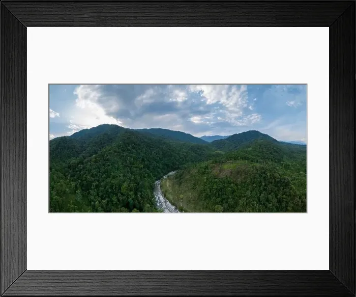 Framed Print : Aerial view of landscape, Cotundo, , Napo Province, Amazonia, Ecuador Framed Print : Aerial view of landscape, Cotundo, , Napo Province, Amazonia, Ecuador