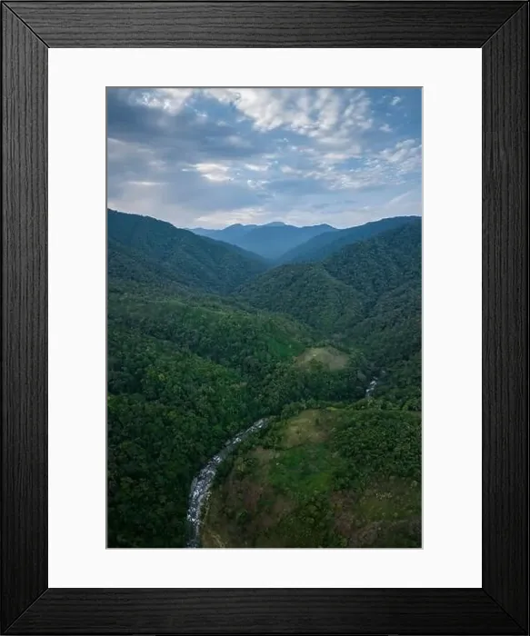 Framed Print : Aerial view of landscape, Cotundo, , Napo Province, Amazonia, Ecuador Framed Print : Aerial view of landscape, Cotundo, , Napo Province, Amazonia, Ecuador