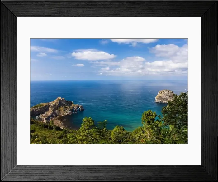 Framed Print : View of the island of San Juan de Gaztelugatxe Framed Print : View of the island of San Juan de Gaztelugatxe
