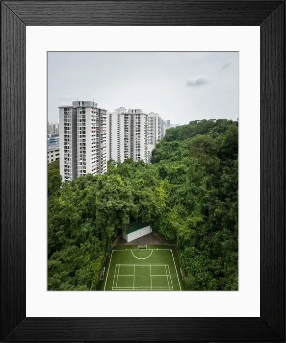 Framed Print : Aerial view of Housing, Singapore Framed Print : Aerial view of Housing, Singapore