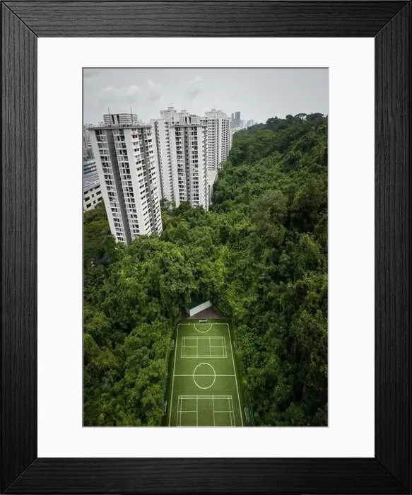 Framed Print : Aerial view of Housing, Singapore Framed Print : Aerial view of Housing, Singapore