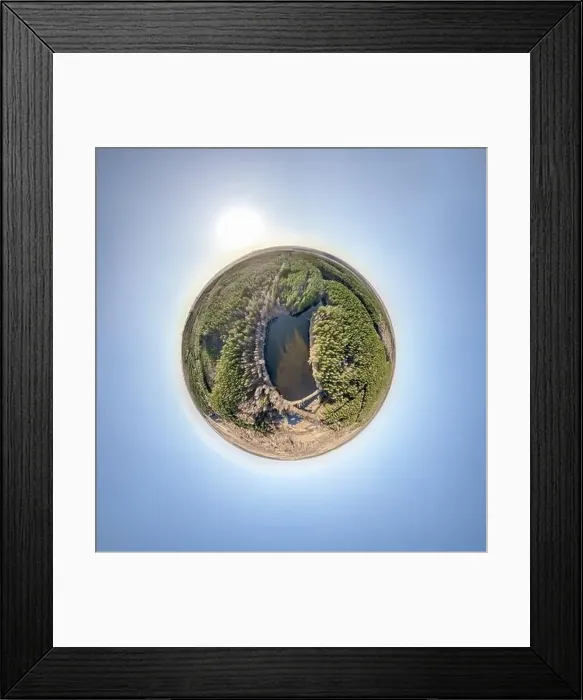 Framed Print : Spring or autumn lake in forest Framed Print : Spring or autumn lake in forest