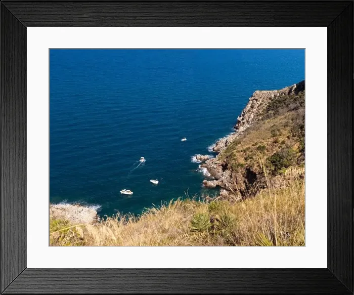 Framed Print : Mediterranean landscape of Sicily, Italy Framed Print : Mediterranean landscape of Sicily, Italy