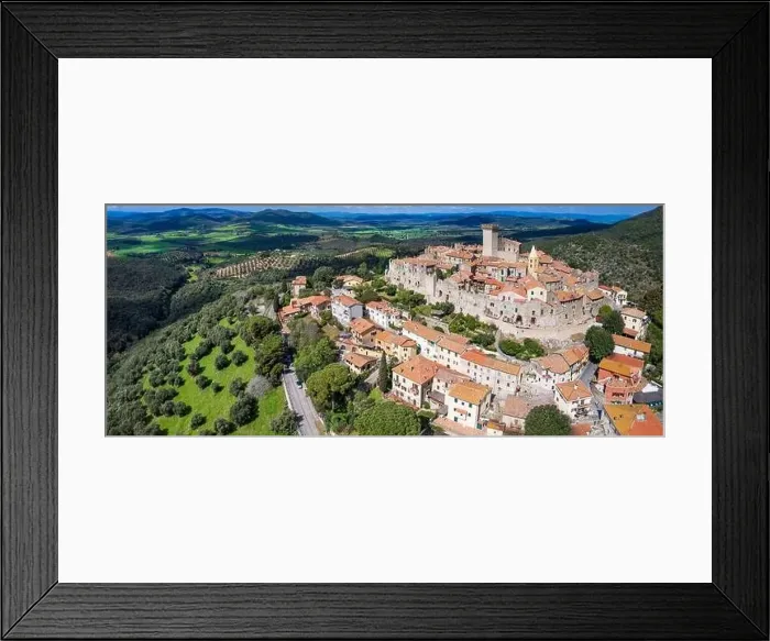 Framed Print : Italy travel and landmarks. Capalbio - charming small traditional top hill village (borgo) in Tuscany Framed Print : Italy travel and landmarks. Capalbio - charming small traditional top hill village (borgo) in Tuscany